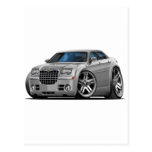 Voiture argentée de Chrysler 300 Cartes Postales