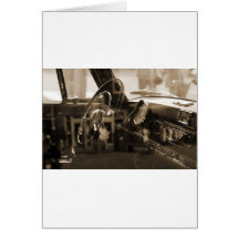Voiture vintage carte