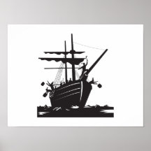 Voleurs de thé de Boston rétros Posters