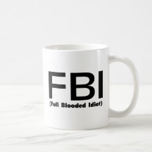 Voller Blooded Idiot FBI Tee Haferl