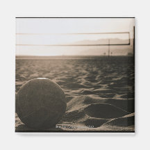 Volleyball dans le sable magnets