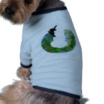 Vorderseite des Snowboard Hunde T Shirts