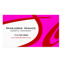 Vornehmes Popp - Website-Designer Visitenkarten Vorlage