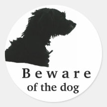 Vorsicht, bissiger Hund Sticker
