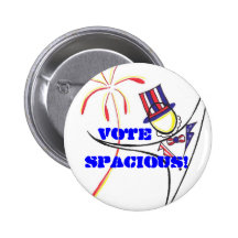 Vote spacieux ! badge avec épingle
