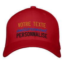 votre texte bestickte baseballkappen