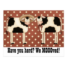 Vous faites- vivre en troupe ? Nous Moooved ! Coup Cartes Postales