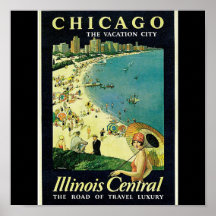 Voyage Art-5 de Chicago d'Affiche-Cru