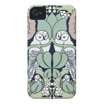 Voysey Kunst Nouveau Eulen nisten Muster iPhone 4 