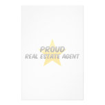 Vrai agent immobilier fier papier à lettre customisable