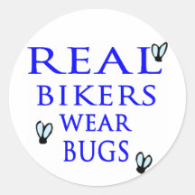 Vrais insectes d'usage de cyclistes adhésif