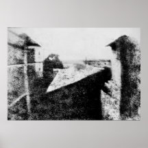 Vue de la fenêtre chez Le Gras, Joseph Niepce Posters