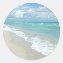 Vue extrême de plage de relaxation adhésif
