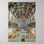 Vue intérieure de la chapelle de Sistine Posters