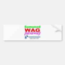 Wag Pasaway de Sumunod Autocollant Pour Voiture