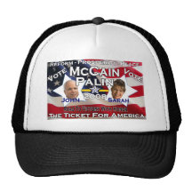 Wahl 08 John McCains Sarah Palin Trucker Caps