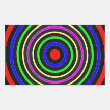 WAHRE Farbmeditationmandala-Evolutions-Revolution Rechteckige Aufkleber