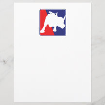 Wall Street-roter weißer und blauer Stier Personalisierte Flyer