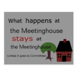 Was geschieht beim Meetinghouse…. Postkarte