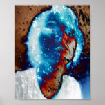 Wasser-Gesicht Plakatdruck