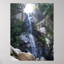 Wasserfall in der tropischen Oase Posterdrucke