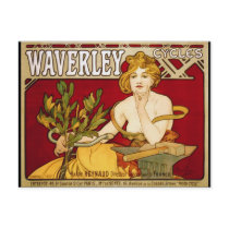 Waverley fährt - Kunst Nouveau - Alphonse Mucha ra