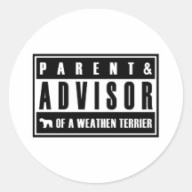 Weathen Terrier Runder Sticker