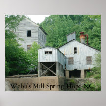 Webbs Mühle Plakat