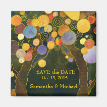 Wedding Liebe-Bäume Save the Date Magnets