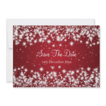 Wedding retten das Datums-Winter-Schein-Rot