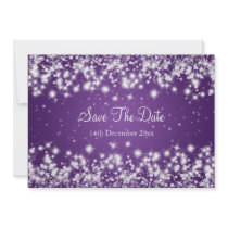 Wedding retten den lila Datums-Winter-Schein