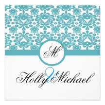 wedding Save the Date Blau, Schwarzes, extravagant Einladungen