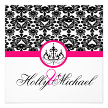 wedding Save the Date Rosa, Schwarzes, extravagant Individuelle Ankündigungen