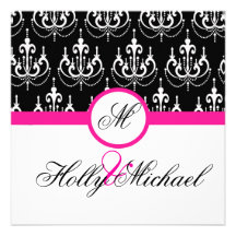 wedding Save the Date Rosa, Schwarzes, extravagant Ankündigungen