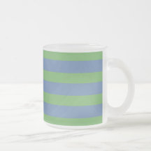 Weich Grün und Singrün-gestreiftes Muster Kaffeetasse