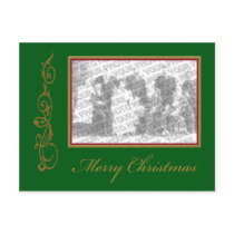 Weihnachten addieren Ihre Foto-Rahmen-Postkarte
