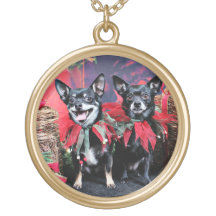 Weihnachten - Chihuahua - Bandit und Dee Dee Halsketten