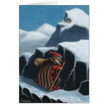 Weihnachtenmanngebirgsgrußkarte