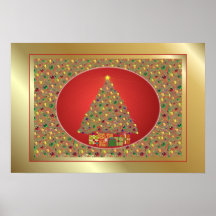 Weihnachtsbaum-Druck Plakate