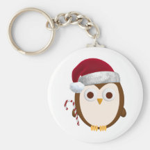 Weihnachtseule Schlüsselbänder