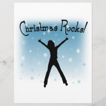 Weihnachtsfelsen! Bedruckte Flyer