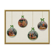 WeihnachtsGeburt Christis-Szenen-Bereich-Postkarte