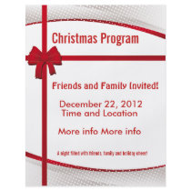 Weihnachtsgeschenk-Programm-Flyer