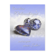 Weihnachtsherz Postkarte