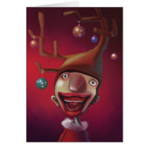 Weihnachtsjunge Grußkarte