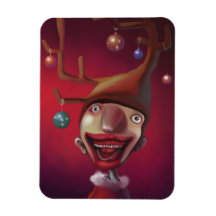 Weihnachtsjunge Rechteckige Magnete