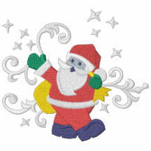 Weihnachtsmagie Bestickte Freizeitjacke