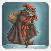 Weihnachtsmann-Feiertagsaufkleber