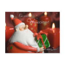 Weihnachtsmann mit Geschenken Postkarten