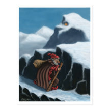 Weihnachtsmannpostkarte